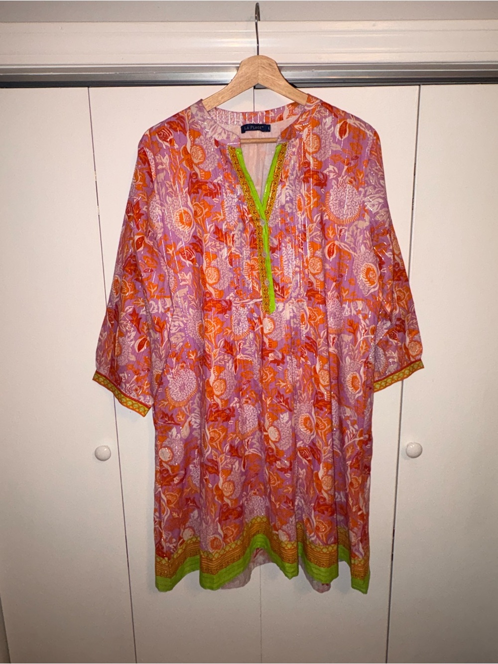 La Plage 100% Cotton Maye Dress Size Large